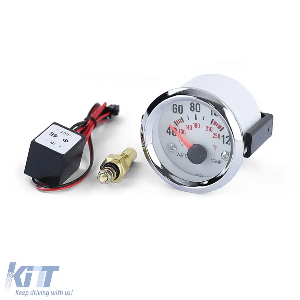 Instrument suplimentar pentru temperatura apei cu suport iluminat albastru plasma-image-6190360