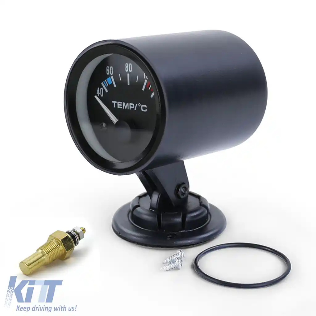 Instrument suplimentar pentru temperatura apei lichidului de răcire cu suport youngtimer retro-image-6201214