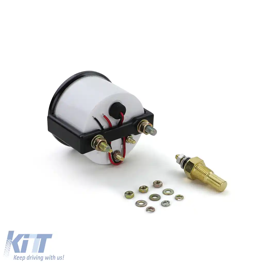 Instrument suplimentar pentru temperatura apei lichidului de răcire cu suport youngtimer retro-image-6201216