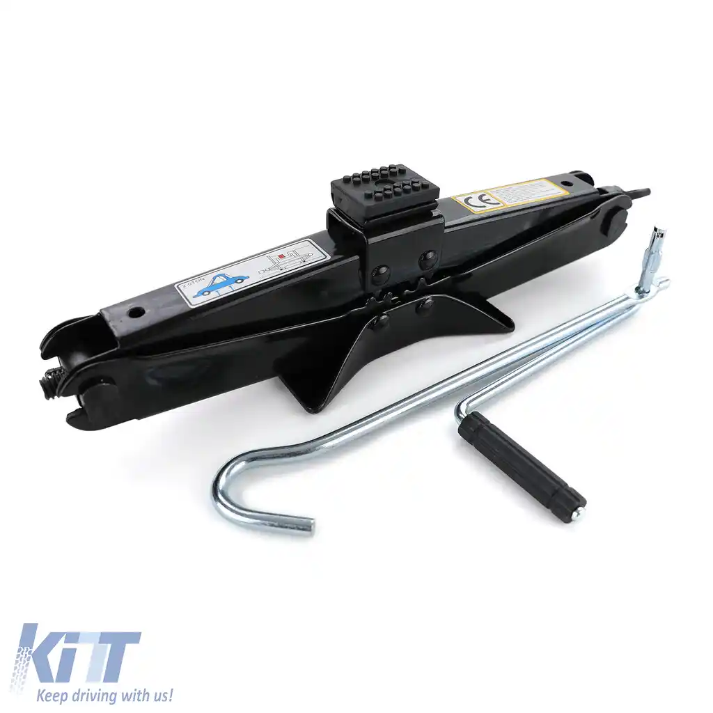 image-9-Jack auto cu cric tip foarfeca, asistență rutieră, capacitate de până la 2T, negru, 115MM-400MM