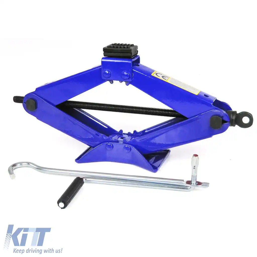 Jack auto tip foarfecă Car Bus Auto, ridică până la 2000kg / 2T, albastru, 11.5cm-40cm