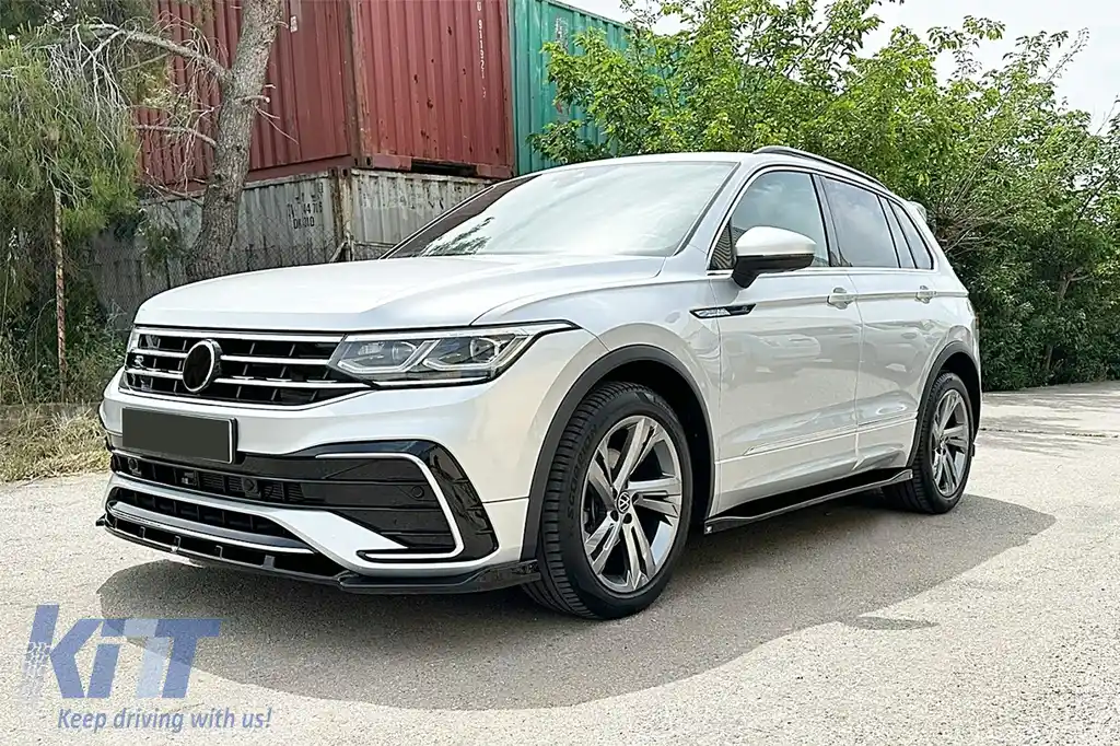 Kit Aero Extensii compatibil cu VW Tiguan II Mk2 R/R Line Facelift (2020-2024) Negru-image-6113776