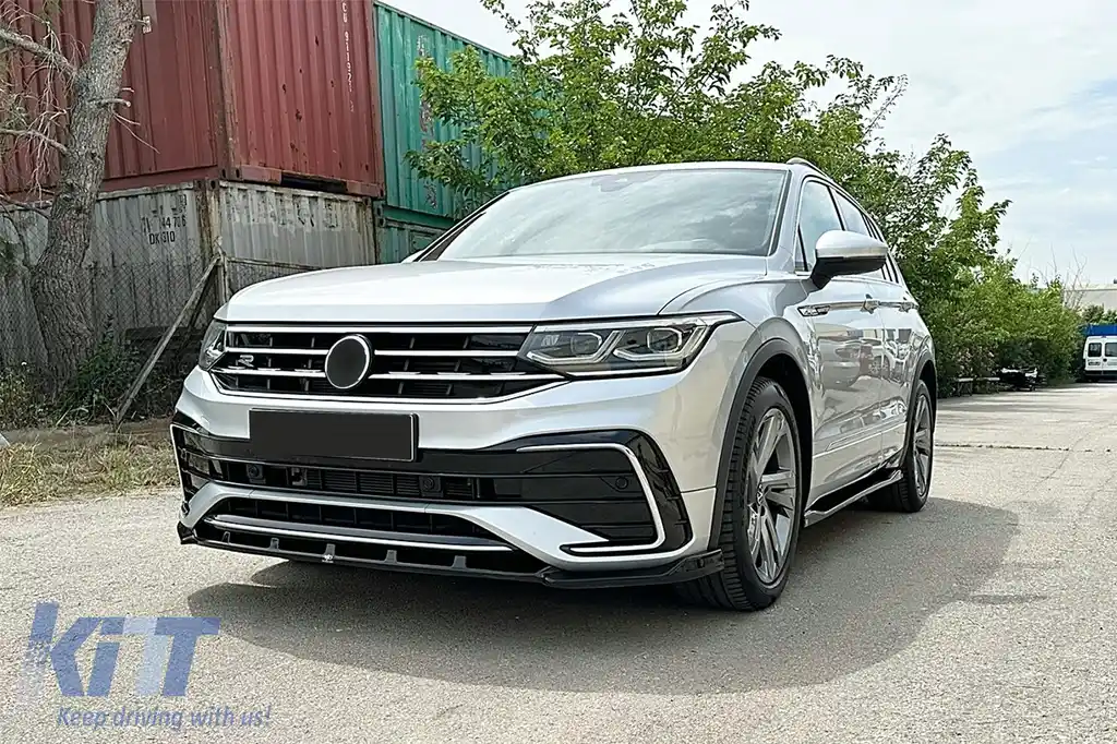 Kit Aero Extensii compatibil cu VW Tiguan II Mk2 R/R Line Facelift (2020-2024) Negru-image-6113777