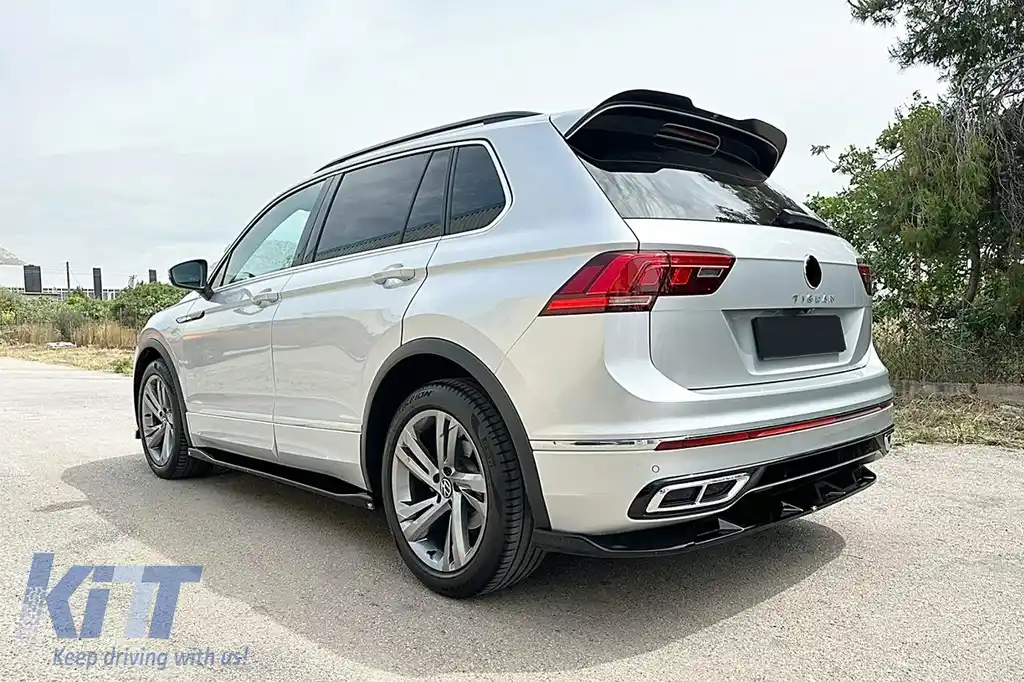 Kit Aero Extensii compatibil cu VW Tiguan II Mk2 R/R Line Facelift (2020-2024) Negru-image-6113779