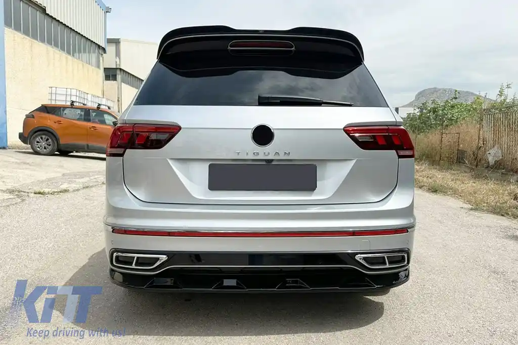 Kit Aero Extensii compatibil cu VW Tiguan II Mk2 R/R Line Facelift (2020-2024) Negru-image-6113780