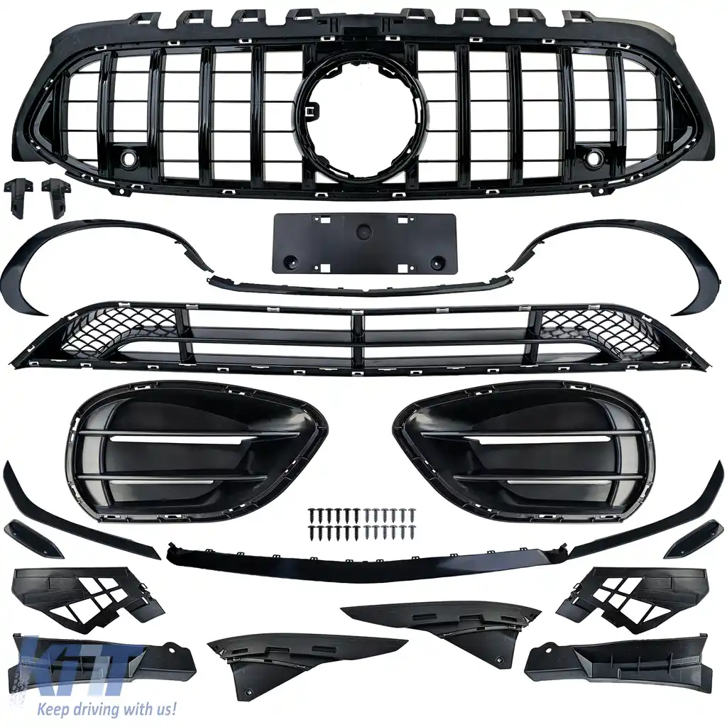 Kit caroserie difuzor spate grilă radiator potrivit pentru Mercedes W177 cu Design-Line A-image-6211059