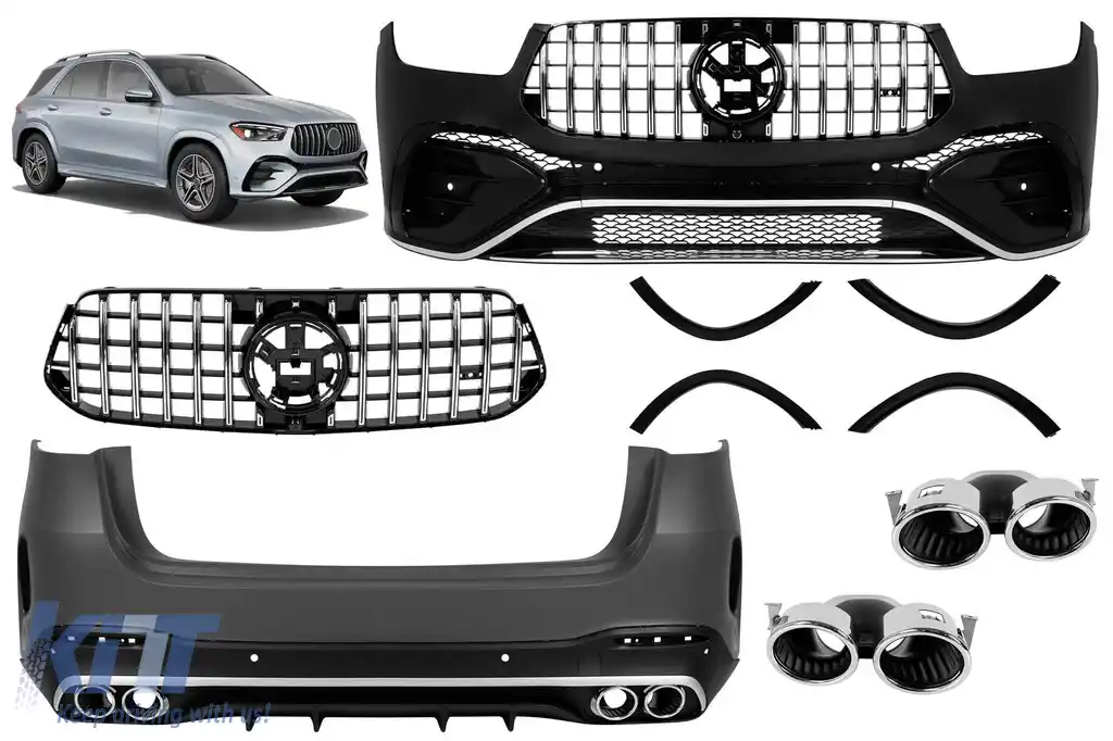 Kit caroserie GLE53 potrivit pentru Mercedes GLE W167 2018-2023, după 2024