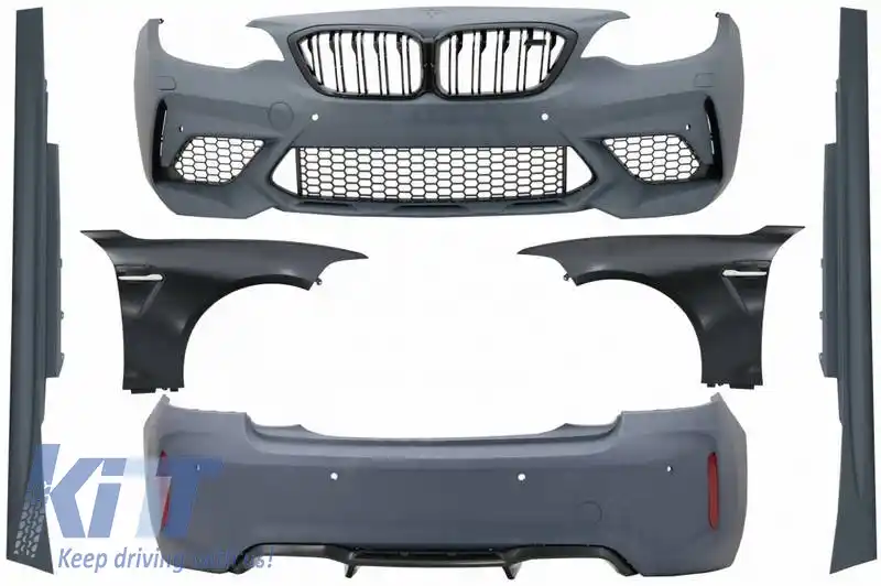 Kit caroserie potrivit pentru BMW 2 F22 Coupe F23 Cabrio (2014-2017) Upgrade Wide Body Design M2 Competition-image-6324623