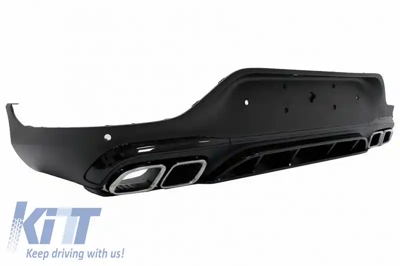 Kit caroserie potrivit pentru Mercedes-Benz GLC Coupe Facelift C253 Sport Line (2020+) aspect GLC63Amg cu bare de protecție, grilă, țevi de evacuare, aripi extinse-image-6316266