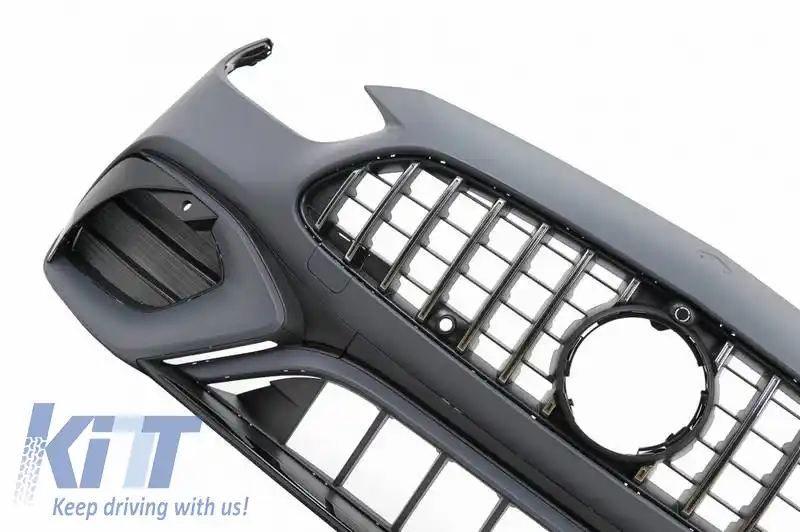Kit caroserie potrivit pentru Mercedes-Benz C-Class W206 21+ Sedan A Design C63 Look cu grilă și țevi de evacuare-image-6320948