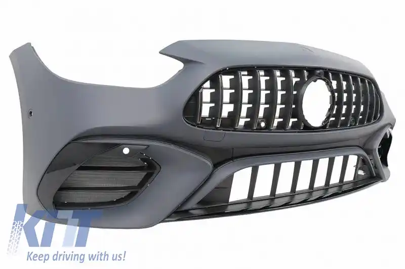 Kit caroserie potrivit pentru Mercedes-Benz C-Class W206 21+ Sedan A Design C63 Look cu grilă și țevi de evacuare-image-6320950