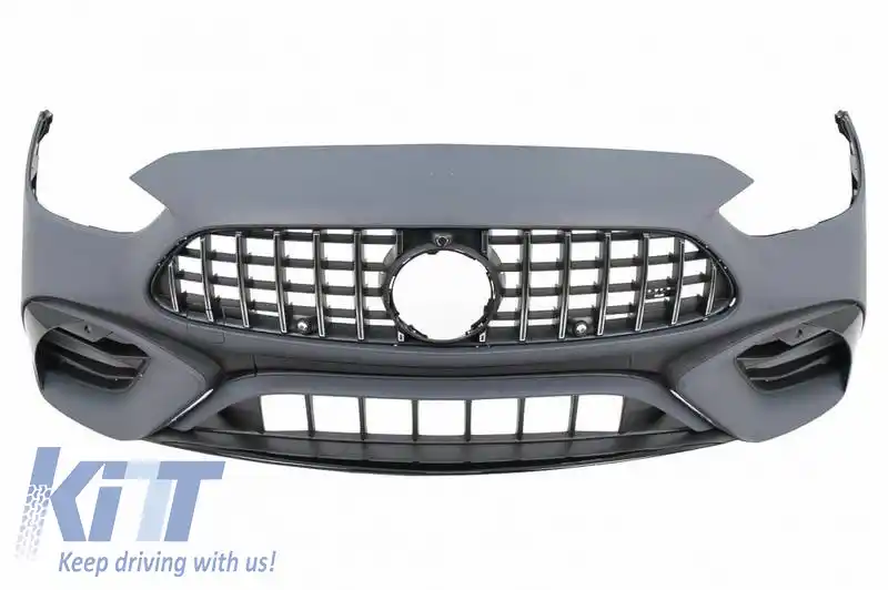Kit caroserie potrivit pentru Mercedes-Benz C-Class W206 21+ Sedan A Design C63 Look cu grilă și țevi de evacuare-image-6321670