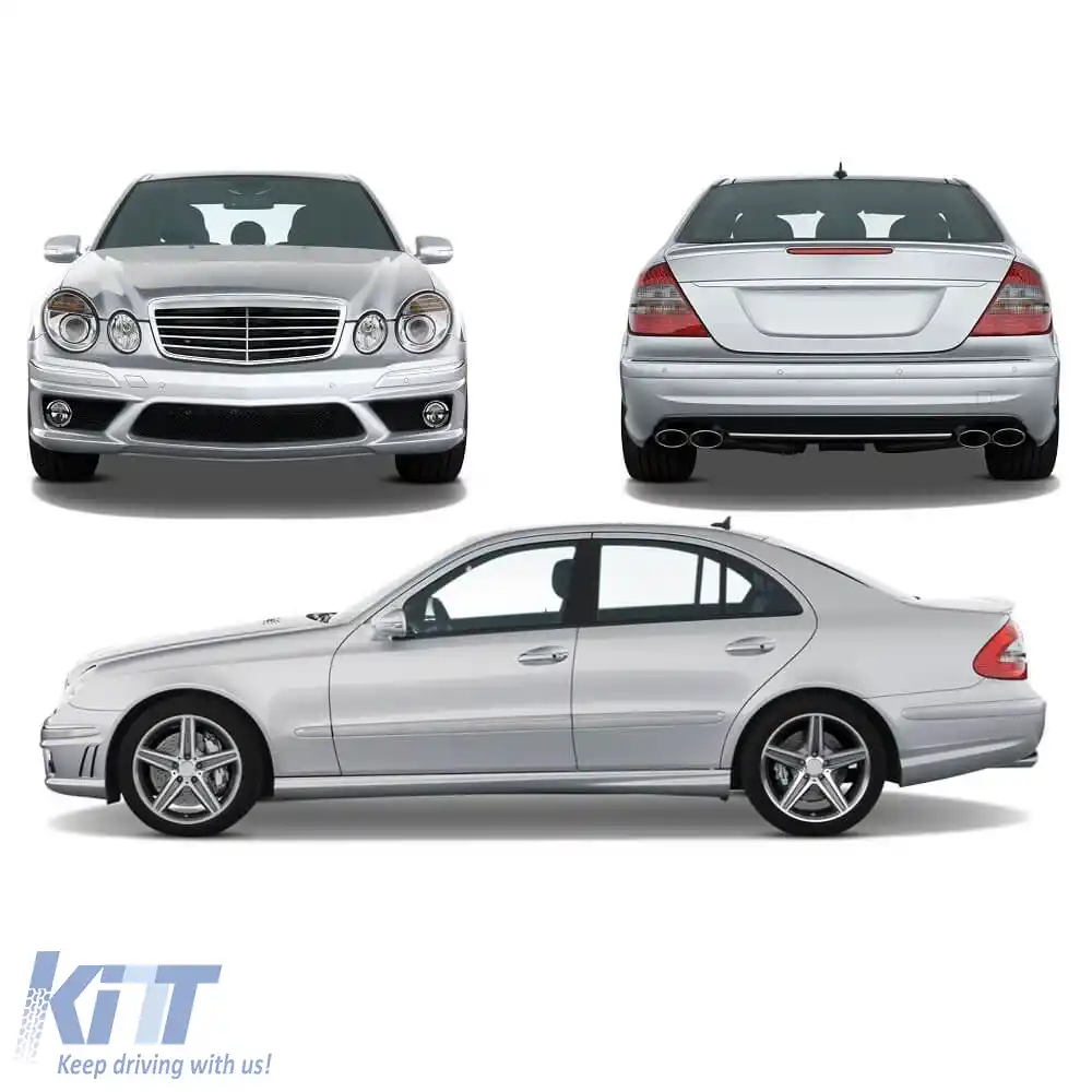 Kit caroserie potrivit pentru Mercedes-Benz E-Class W211 06-09 Aspect A Design cu PDC Fabricat în Taiwan-image-6325314
