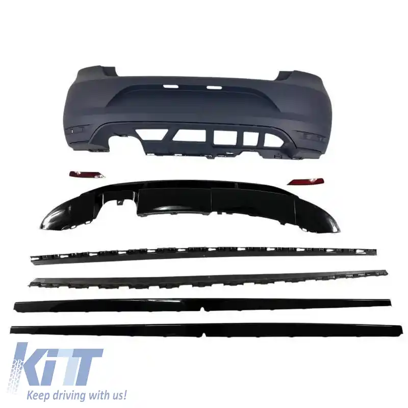 Kit caroserie potrivit pentru VW Polo 6R (2009-2017) Look WRC cu DRL cu LED-image-6324389