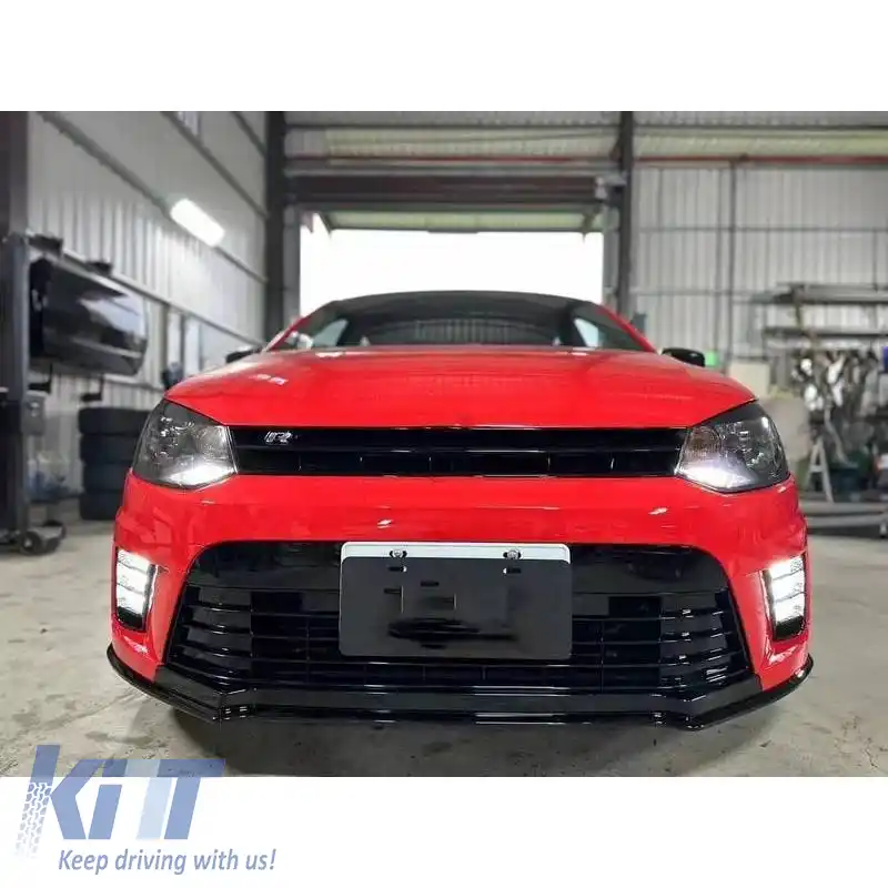 Kit caroserie potrivit pentru VW Polo 6R (2009-2017) Look WRC cu DRL cu LED-uri-image-6324881