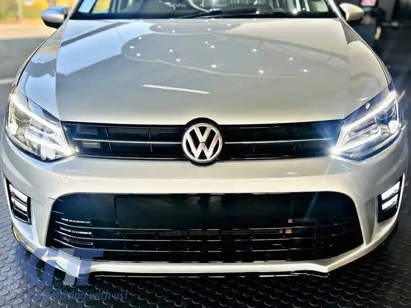 Kit caroserie potrivit pentru VW Polo 6R (2009-2017) Look WRC cu DRL cu LED-uri-image-6324882