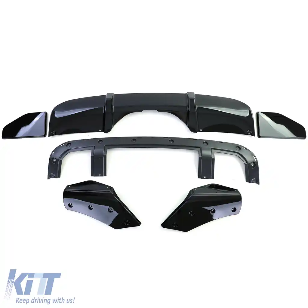 Kit caroserie spoiler de performanță față spate negru lucios potrivit pentru BMW X5 F15 13-18-image-6257230