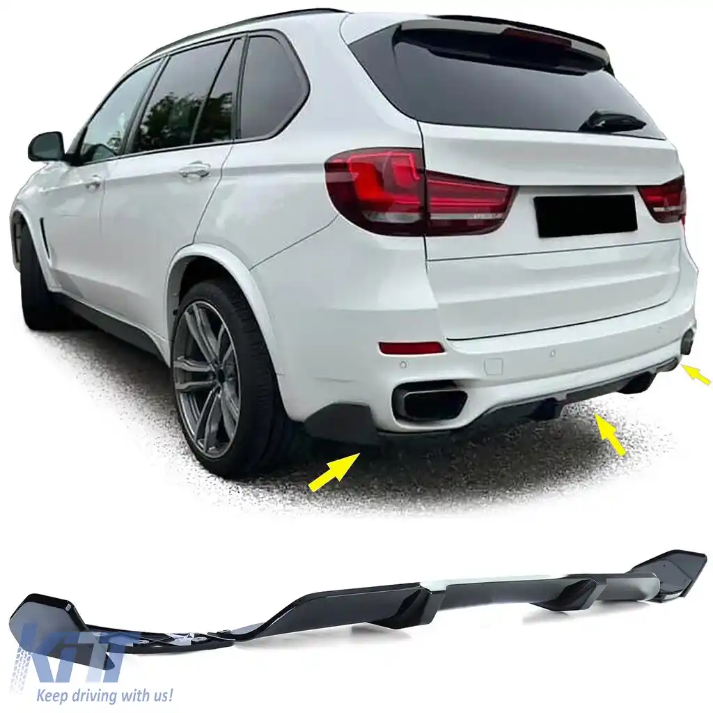 Kit caroserie spoiler de performanță față spate negru lucios potrivit pentru BMW X5 F15 13-18-image-6257231