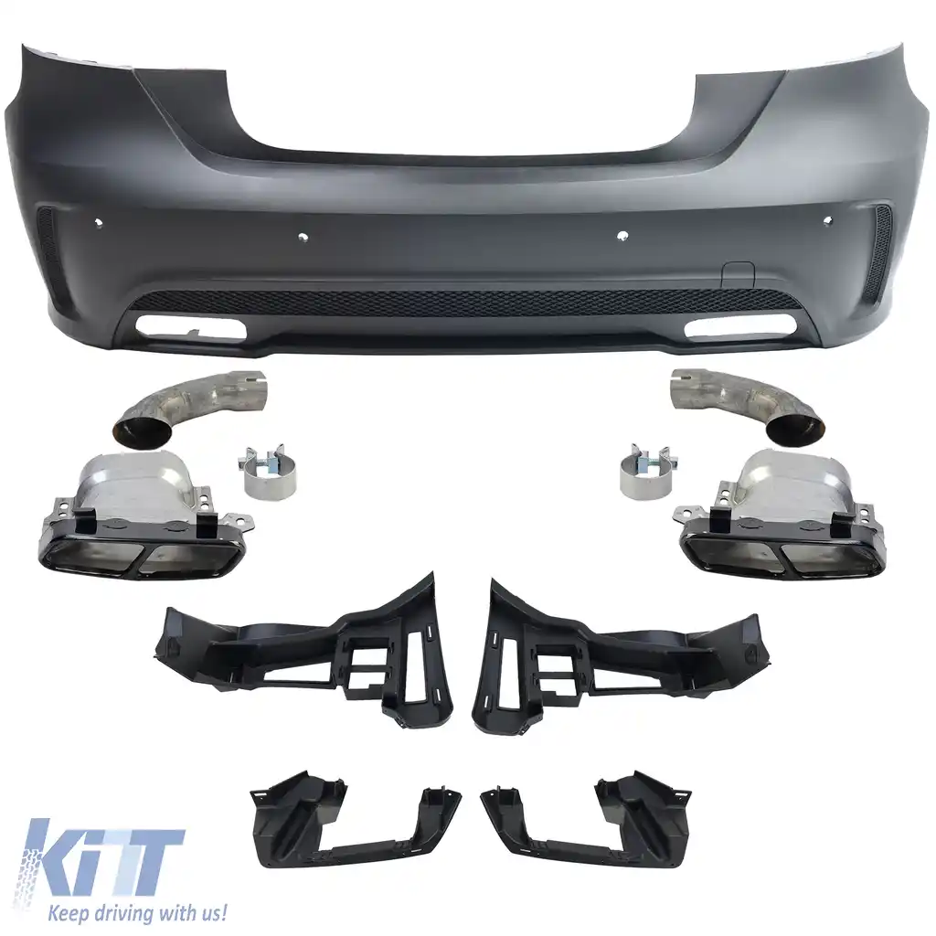 Kit caroserie sport, bara fata, bara spate, grila, fuste laterale, potrivit pentru Mercedes A W176 12-15-image-6207480
