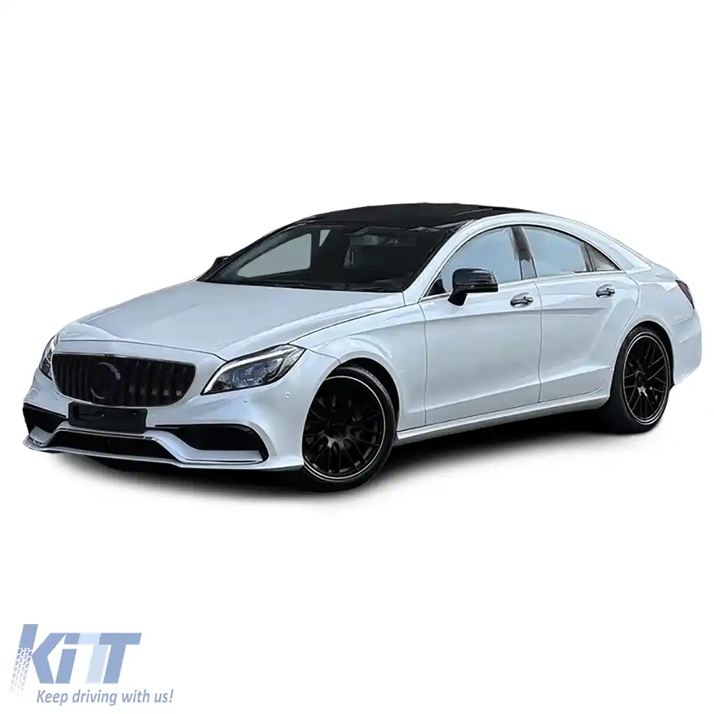 Kit caroserie sport bara grilă difuzor potrivit pentru Mercedes CLS C218 W218 2011-2018-image-6209121