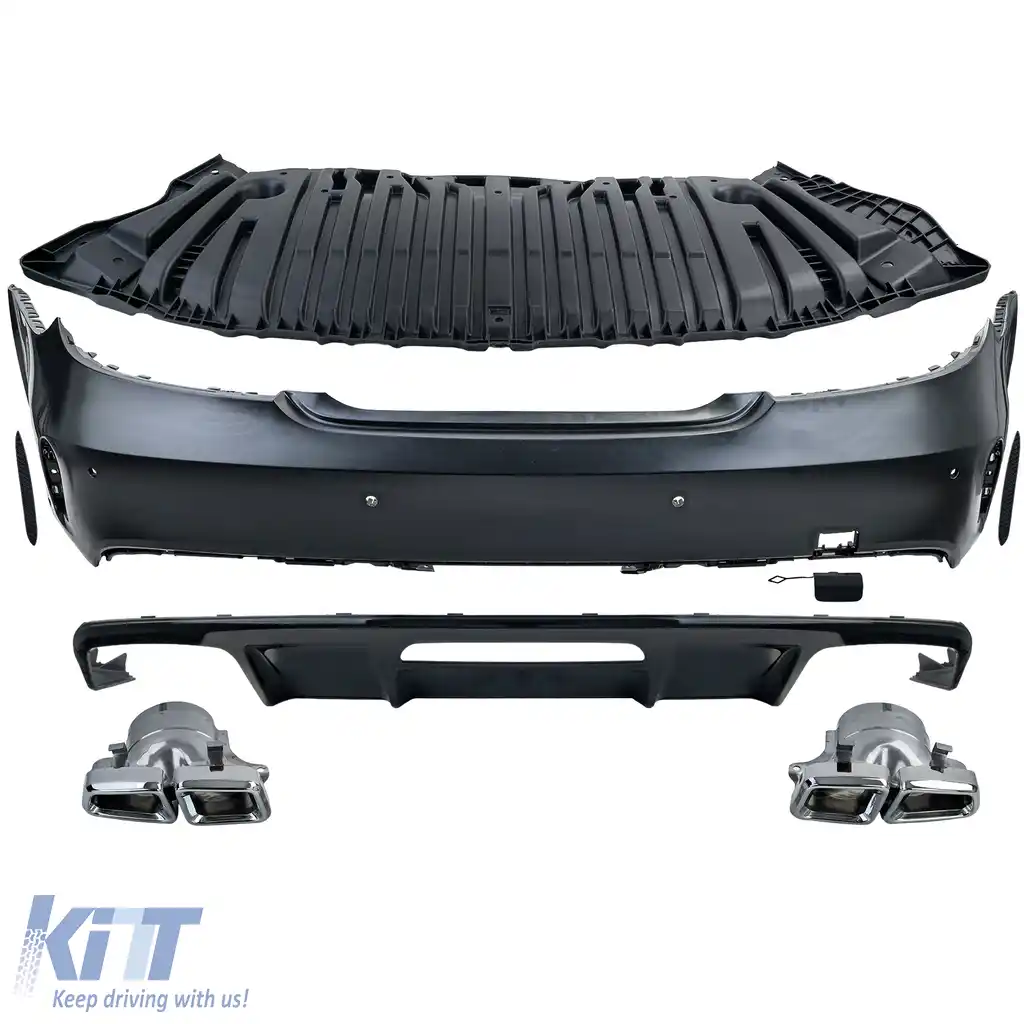 Kit caroserie sport bara grilă difuzor potrivit pentru Mercedes CLS C218 W218 2011-2018-image-6209122