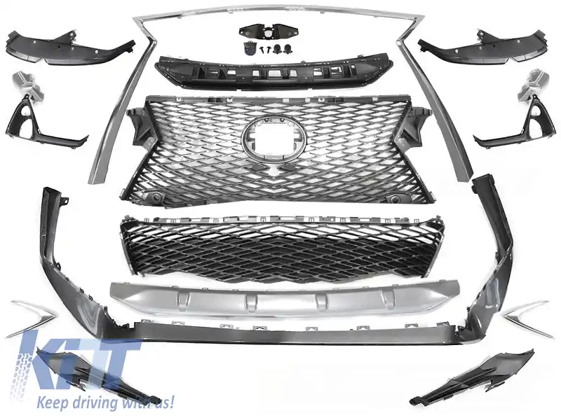 KIT CAROSERIE STIL SPORT CU ORIFICIU PENTRU CAMERA potrivit pentru LEXUS RX IV 15-19
