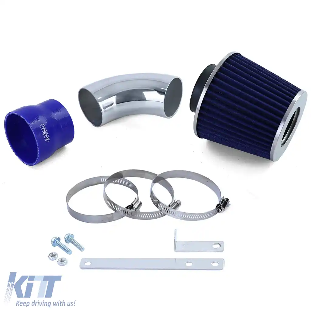 image-9-Kit de admisie cu filtru de aer sport albastru, potrivit pentru BMW Seria 3 E46 323 325 328 330