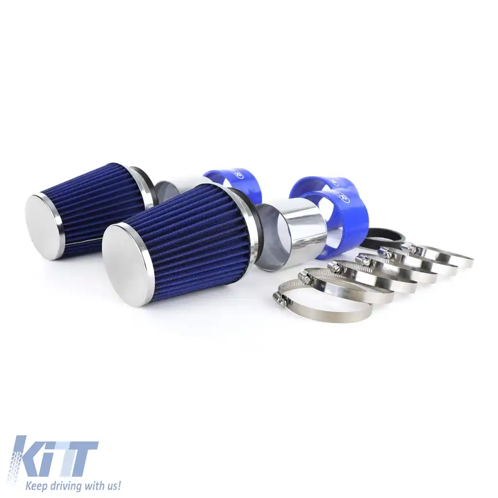 Kit de admisie cu filtru de aer sport albastru, potrivit pentru Mercedes W204 C300 C350 V6-image-6277280