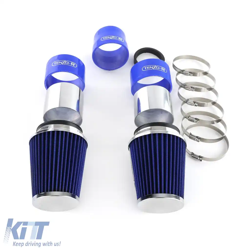 Kit de admisie cu filtru de aer sport albastru, potrivit pentru Mercedes W204 C300 C350 V6-image-6277281