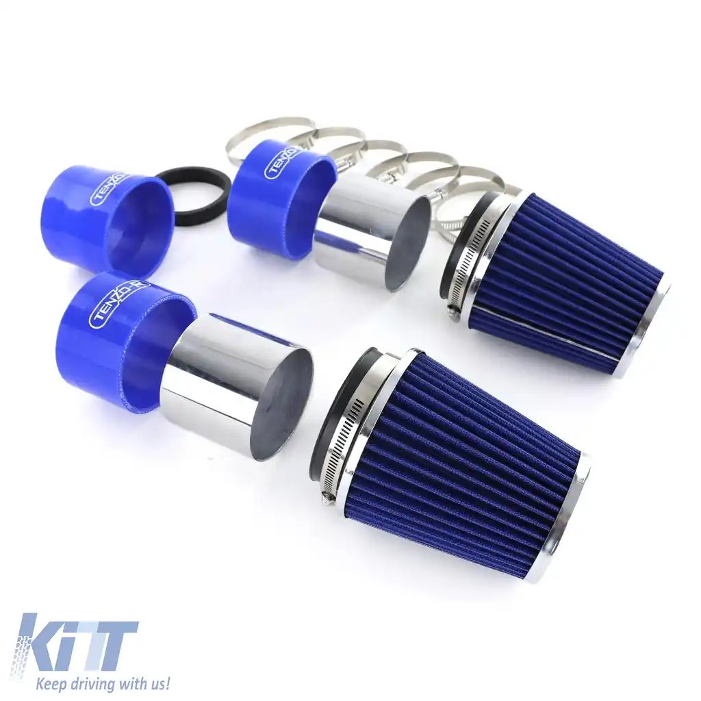 Kit de admisie cu filtru de aer sport albastru, potrivit pentru Mercedes W204 C300 C350 V6-image-6277282