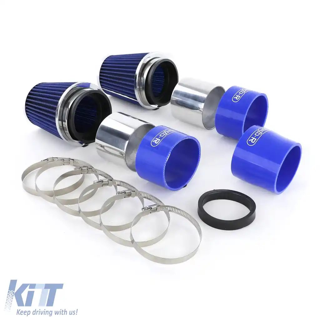 Kit de admisie cu filtru de aer sport albastru, potrivit pentru Mercedes W204 C300 C350 V6-image-6277283
