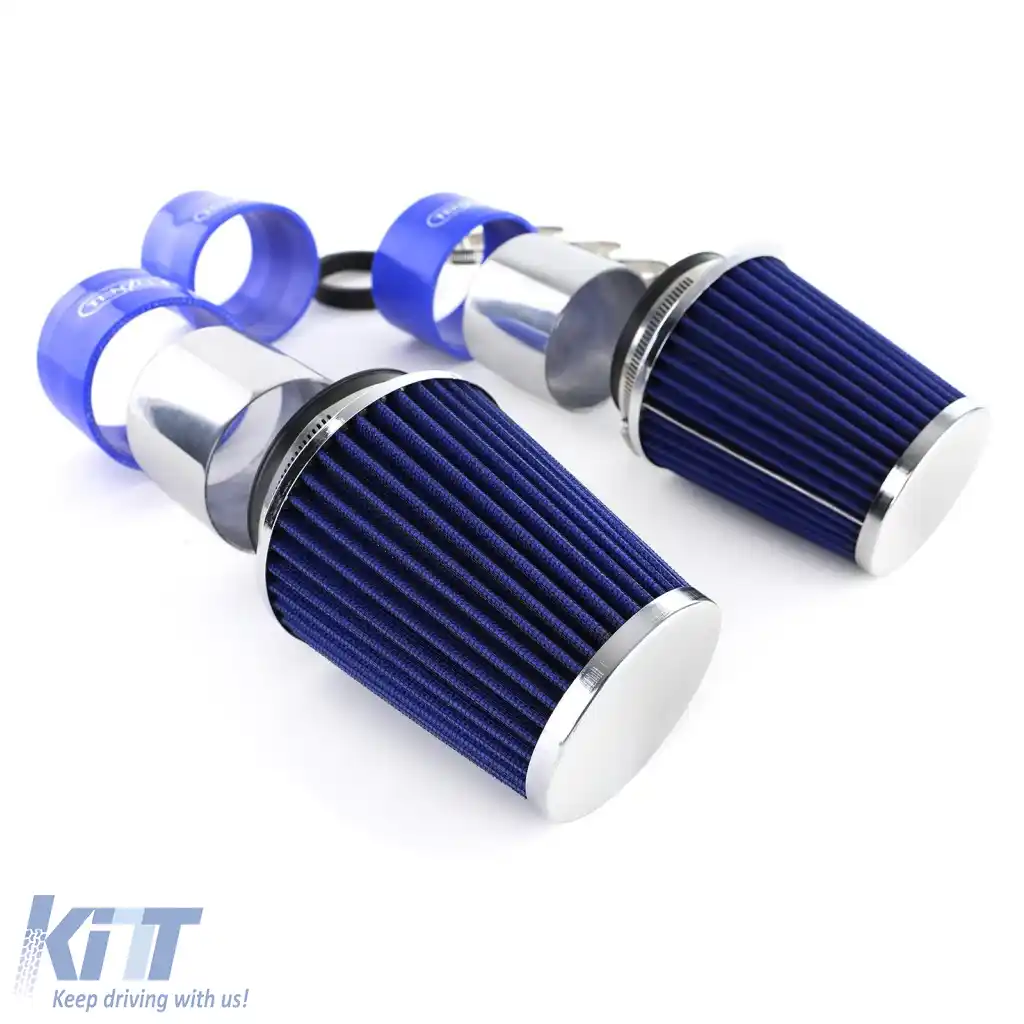 Kit de admisie cu filtru de aer sport albastru, potrivit pentru Mercedes W204 C300 C350 V6-image-6277284