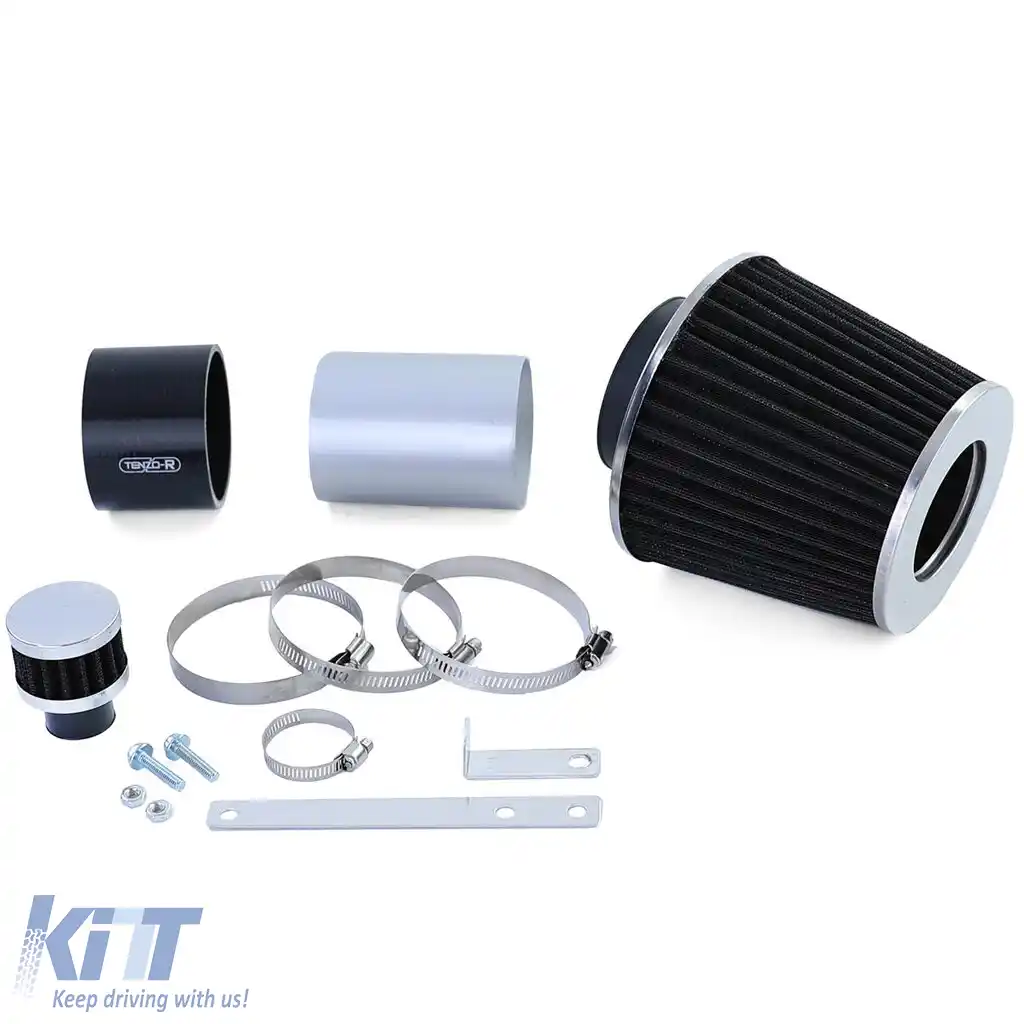 image-8-Kit de admisie cu filtru de aer sport negru, potrivit pentru Audi TT 8N 1.8 4 cilindri 98-06