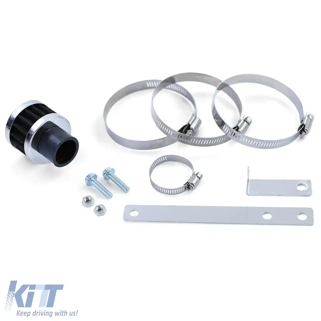 Kit de admisie cu filtru de aer sport negru, potrivit pentru Audi TT 8N 1.8 4 cilindri 98-06-image-6204482
