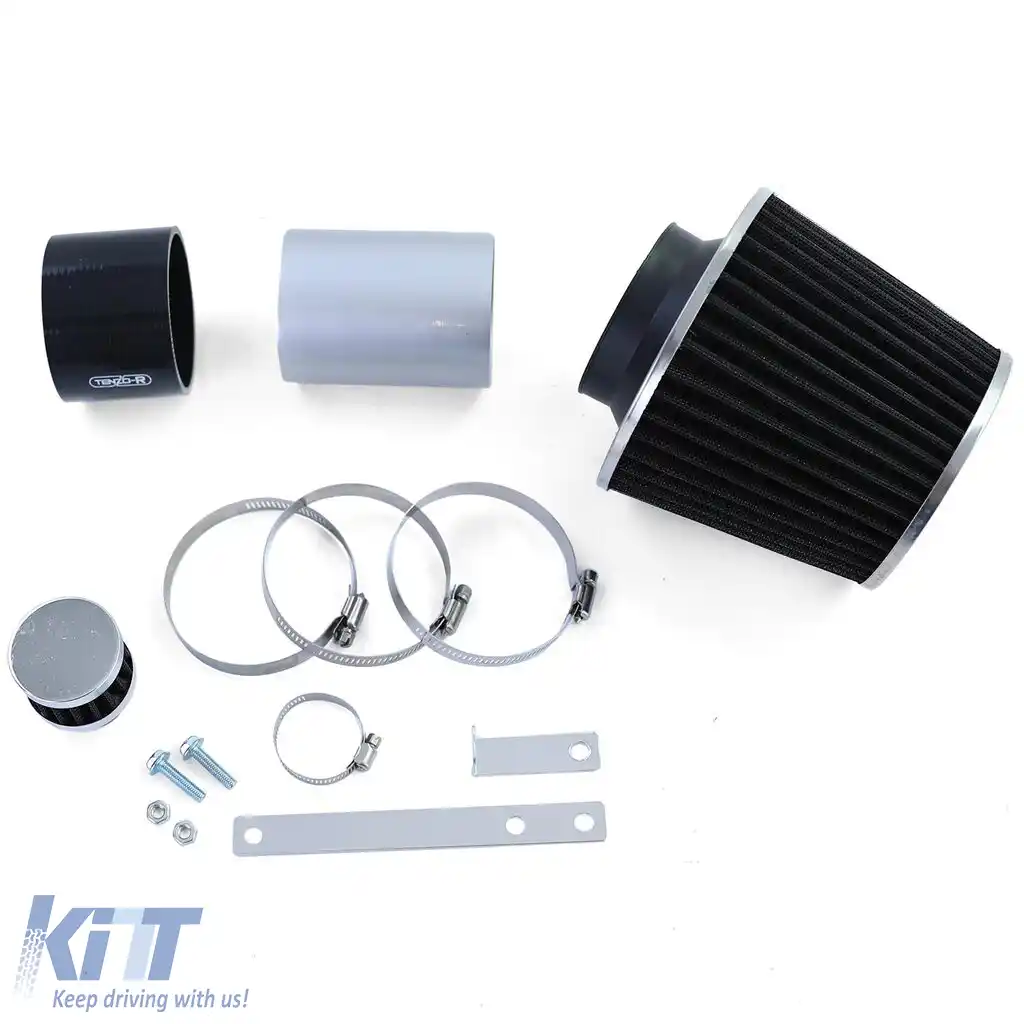 Kit de admisie cu filtru de aer sport negru, potrivit pentru Audi TT 8N 1.8 4 cilindri 98-06-image-6204486
