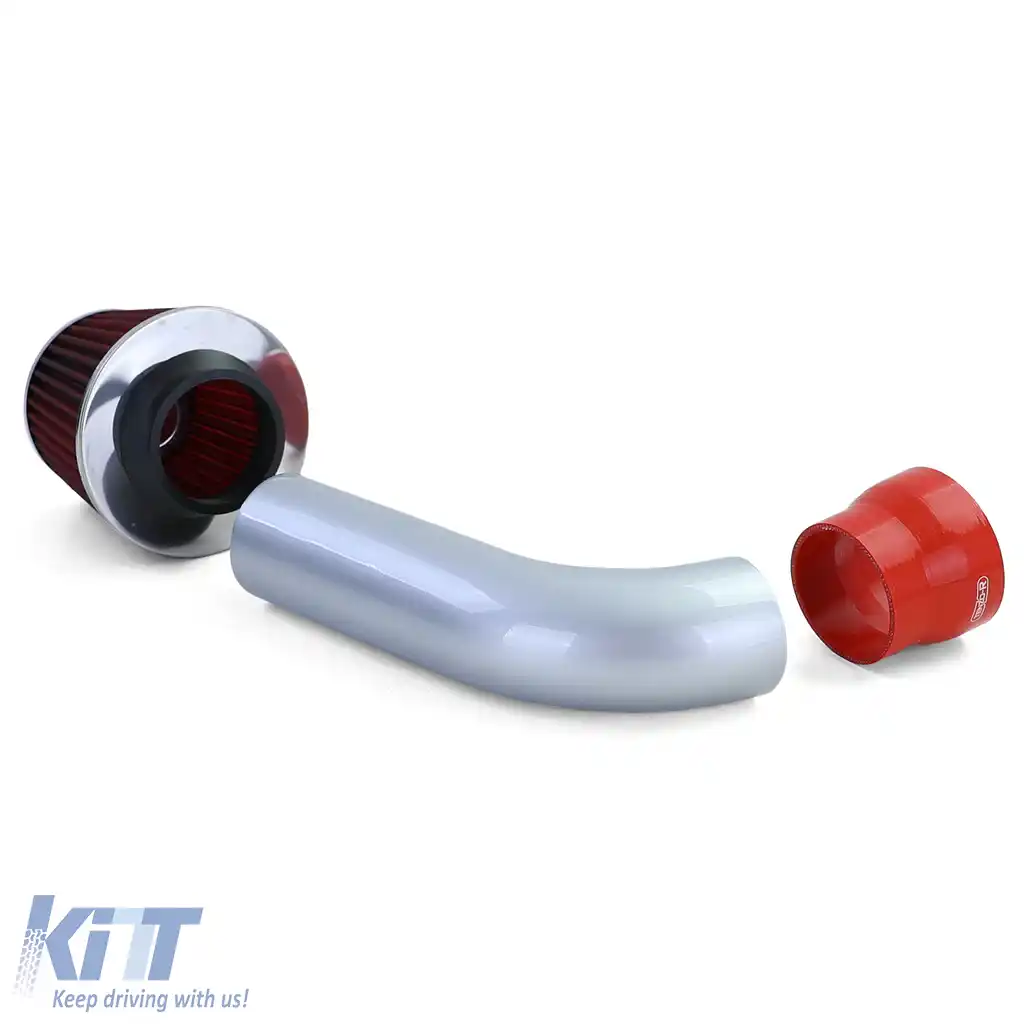 Kit de admisie cu filtru de aer sport roșu, potrivit pentru BMW Seria 5 E39 525i 528i 530i-image-6201389