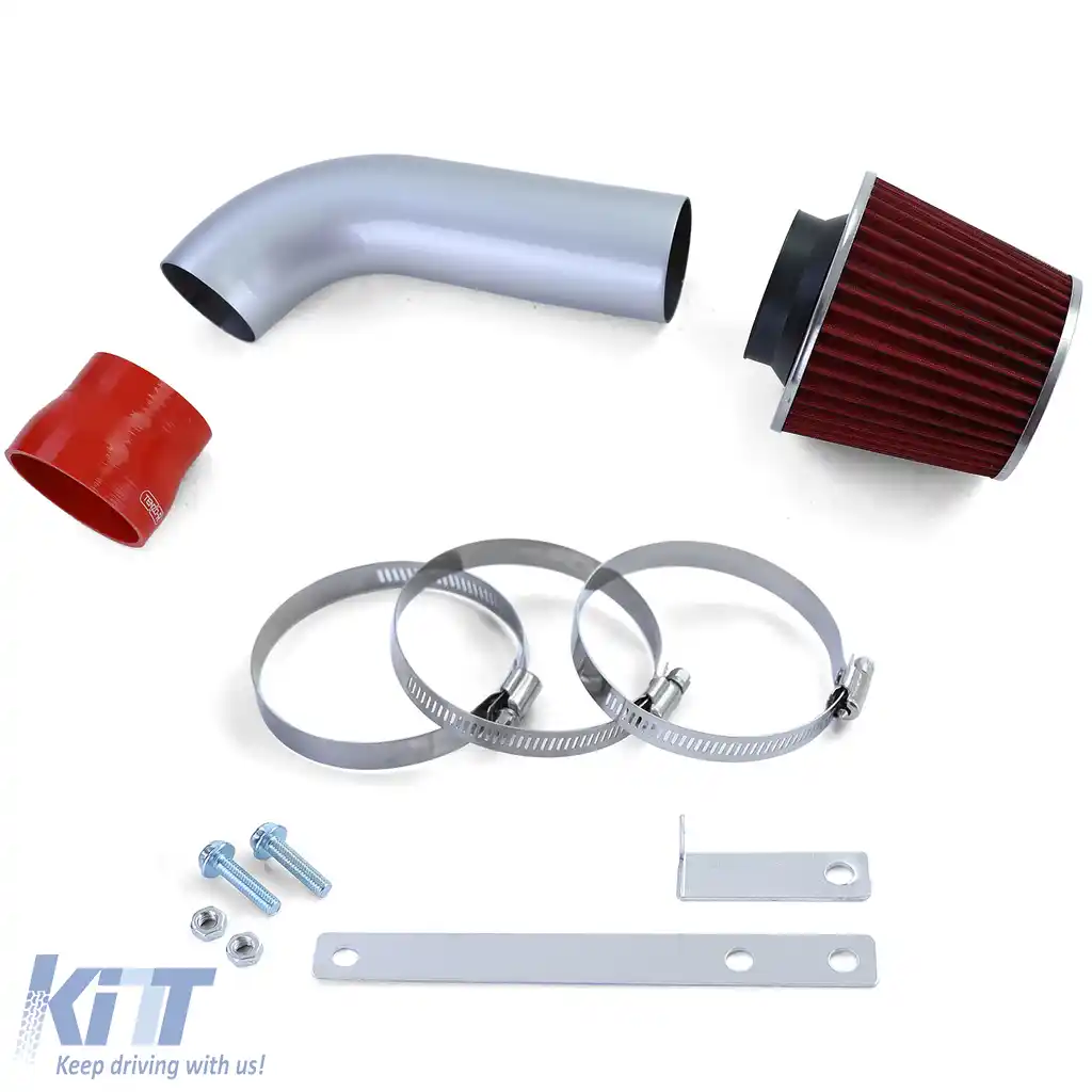 Kit de admisie cu filtru de aer sport roșu, potrivit pentru BMW Seria 5 E39 525i 528i 530i-image-6201392
