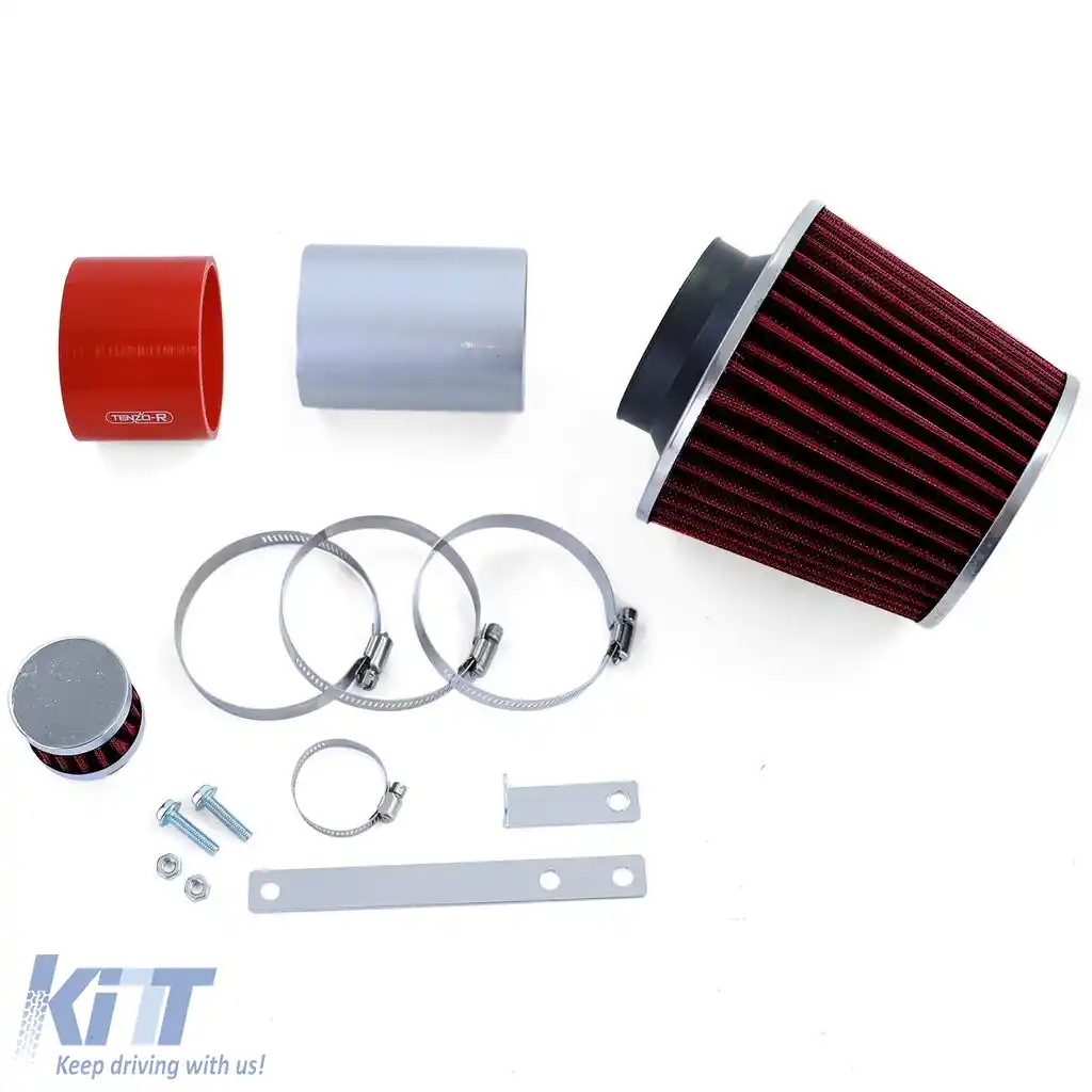 Kit de admisie cu filtru de aer sport roșu, potrivit pentru Audi TT 8N 1.8 4 cilindri 98-06-image-6204164