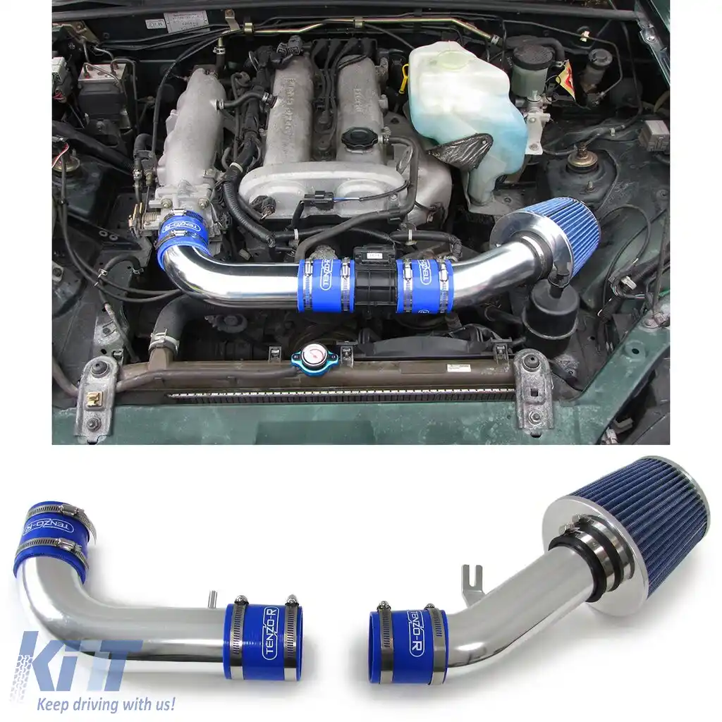 Kit de admisie cu filtru de aer sport Tenzo-R albastru, potrivit pentru Mazda MX5 NB FL 98-05