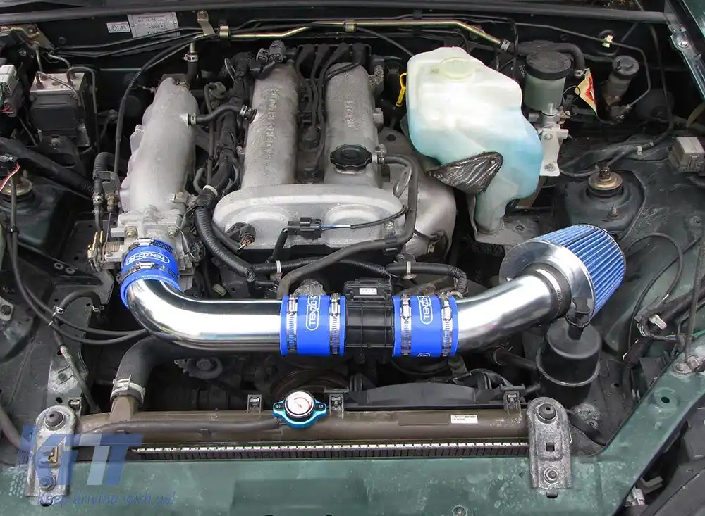 Kit de admisie cu filtru de aer sport Tenzo-R albastru, potrivit pentru Mazda MX5 NB FL 98-05-image-6197793