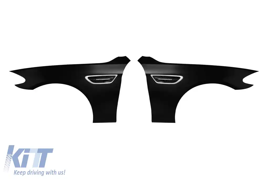 Kit de aripi de tuning tip M5 cu semnalizatoare potrivit pentru BMW Seria 5 F10, F11 2010-2016, stânga și dreapta