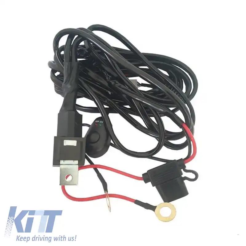 Kit de cabluri potrivit pentru lămpi de ceață și bare LED cu releu și comutator 12Volți 40amp-image-6312310