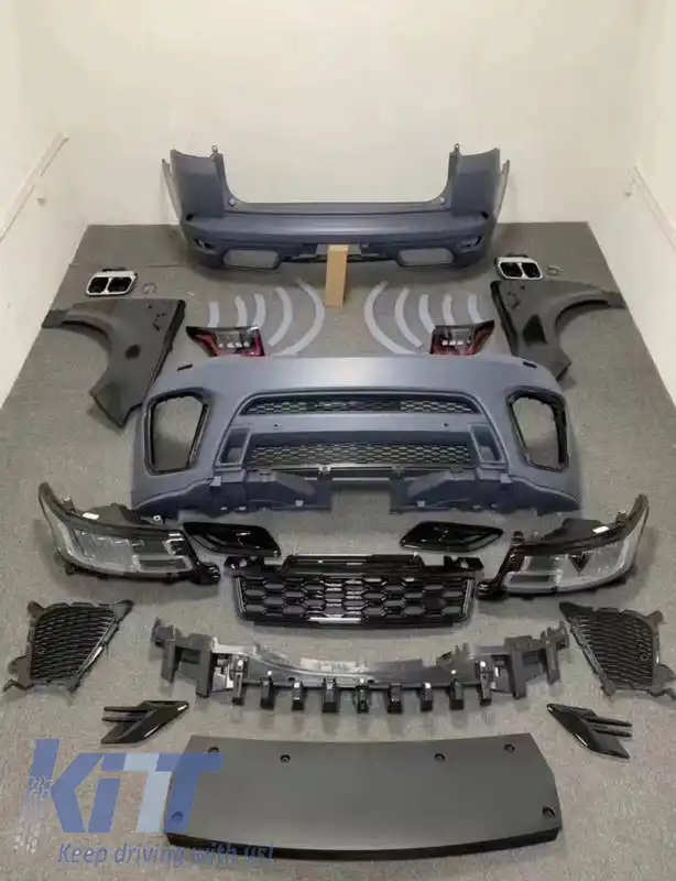 Kit de caroserie potrivit pentru Land Rover Range Rover Sport L494 2014-2017 Upgrade la aspectul SVR 2018+-image-6315721