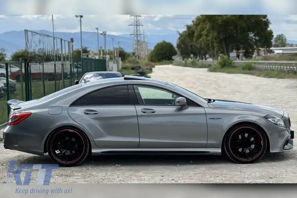 Kit de caroserie tuning tip A design 63, potrivit pentru Mercedes CLS C218 2011-2017, cu grilă cromată-image-6264921