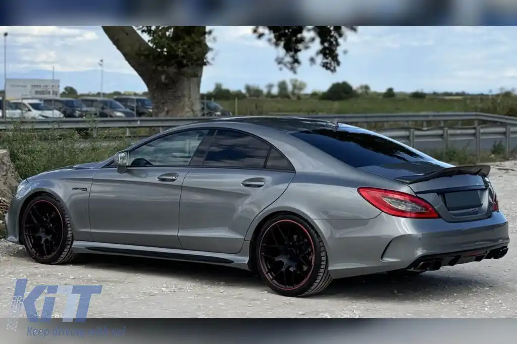 Kit de caroserie tuning tip A design 63, potrivit pentru Mercedes CLS C218 2011-2017, cu grilă cromată-image-6264923