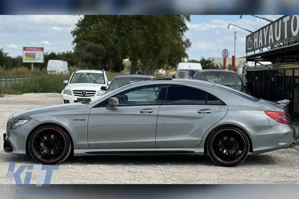 Kit de caroserie tuning tip A design 63, potrivit pentru Mercedes CLS C218 2011-2017, cu grilă cromată-image-6264925