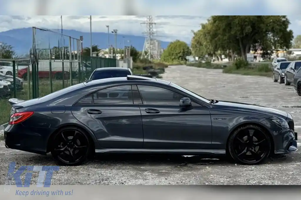 Kit de caroserie tuning tip A design 63, potrivit pentru Mercedes CLS C218 2011-2017, cu grilă cromată-image-6264929