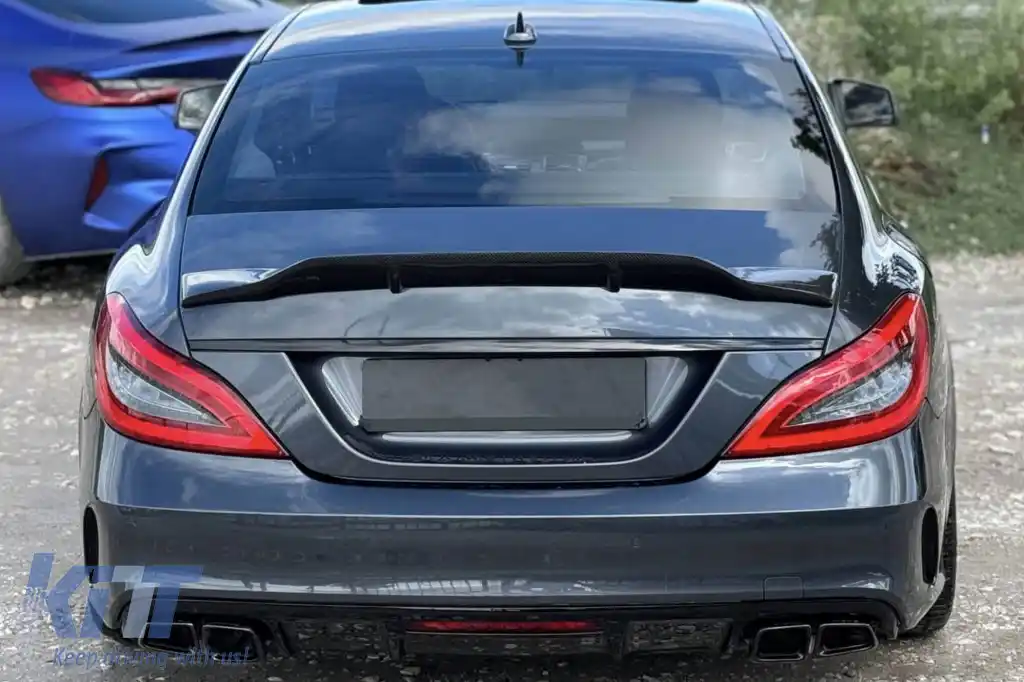 Kit de caroserie tuning tip A design 63, potrivit pentru Mercedes CLS C218 2011-2017, cu grilă cromată-image-6264930