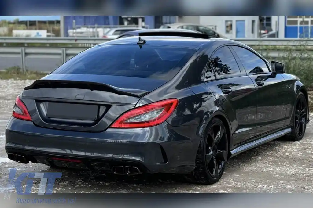 Kit de caroserie tuning tip A design 63, potrivit pentru Mercedes CLS C218 2011-2017, cu grilă cromată-image-6264931