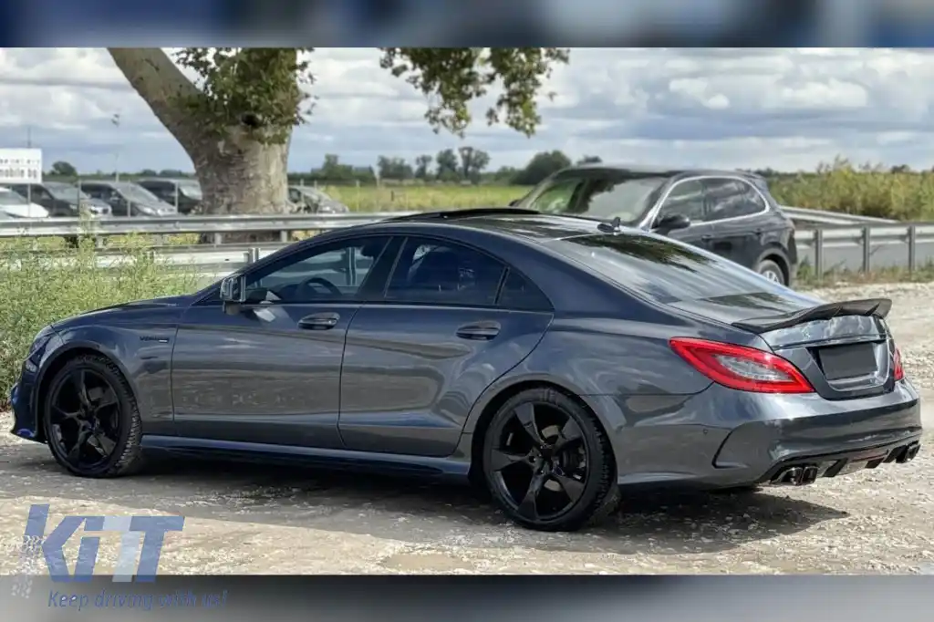 Kit de caroserie tuning tip A design 63, potrivit pentru Mercedes CLS C218 2011-2017, cu grilă cromată-image-6264932